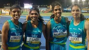 4x400m women&#x27;s quartert. Pic Credit The Indian Express