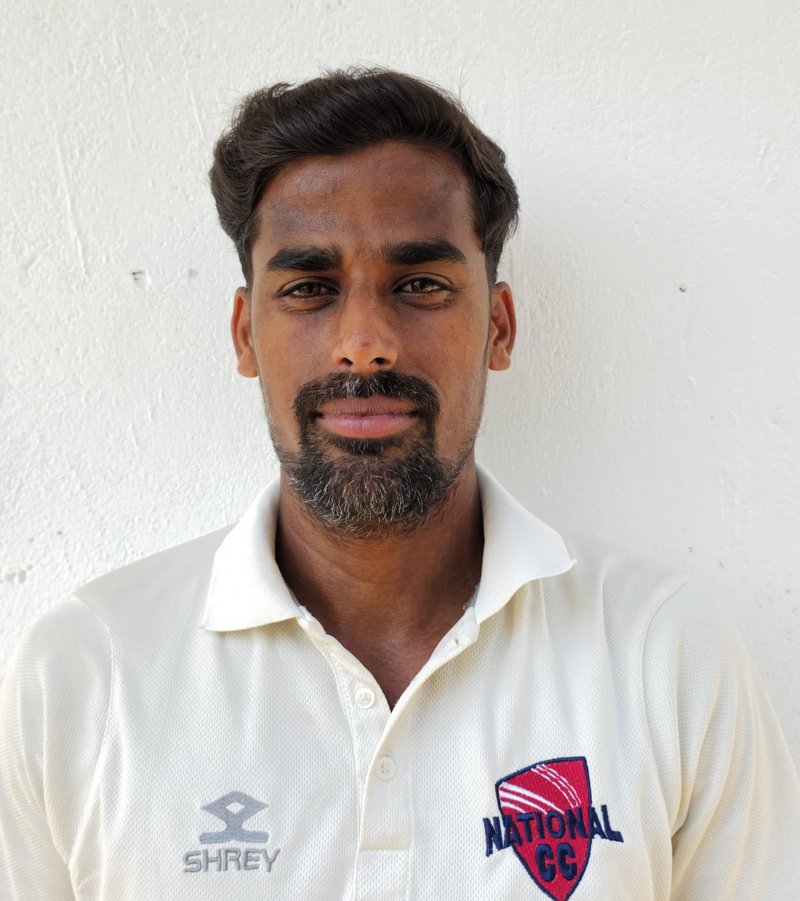 A Sahayaraj, National CC, 5 for 34